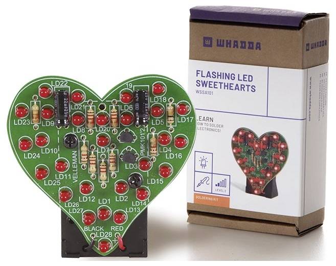 Whadda WSSA101 Blinklicht Bausatz Ausführung (Bausatz/Baustein): Bausatz 9 V/DC