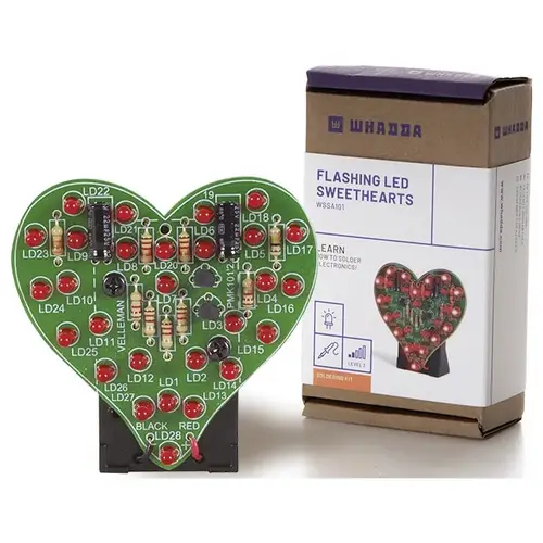 Whadda WSSA101 Blinklicht Bausatz Ausführung (Bausatz/Baustein): Bausatz 9 V/DC Whadda WSSA101 Blinklicht Bausatz Ausführung (Bausatz/Baustein): Bausatz 9 V/DC