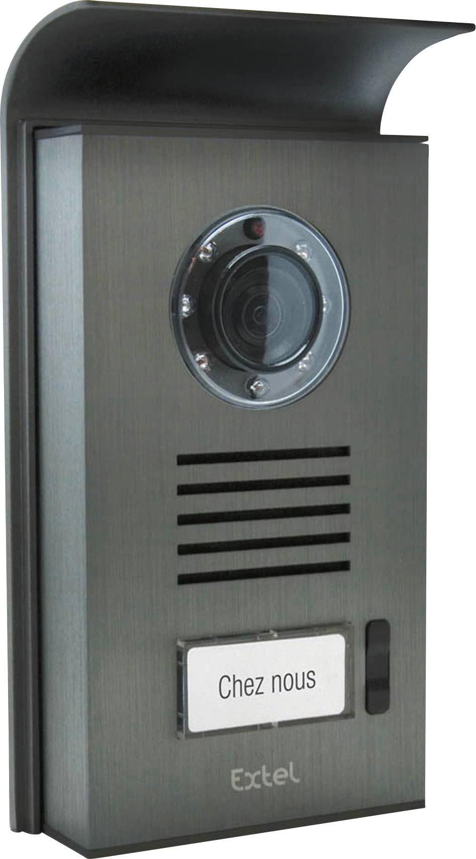 Extel NOVA WHITE Video-Türsprechanlage 2-Draht Komplett-Set 1 Familienhaus Aluminium, Luxweiß