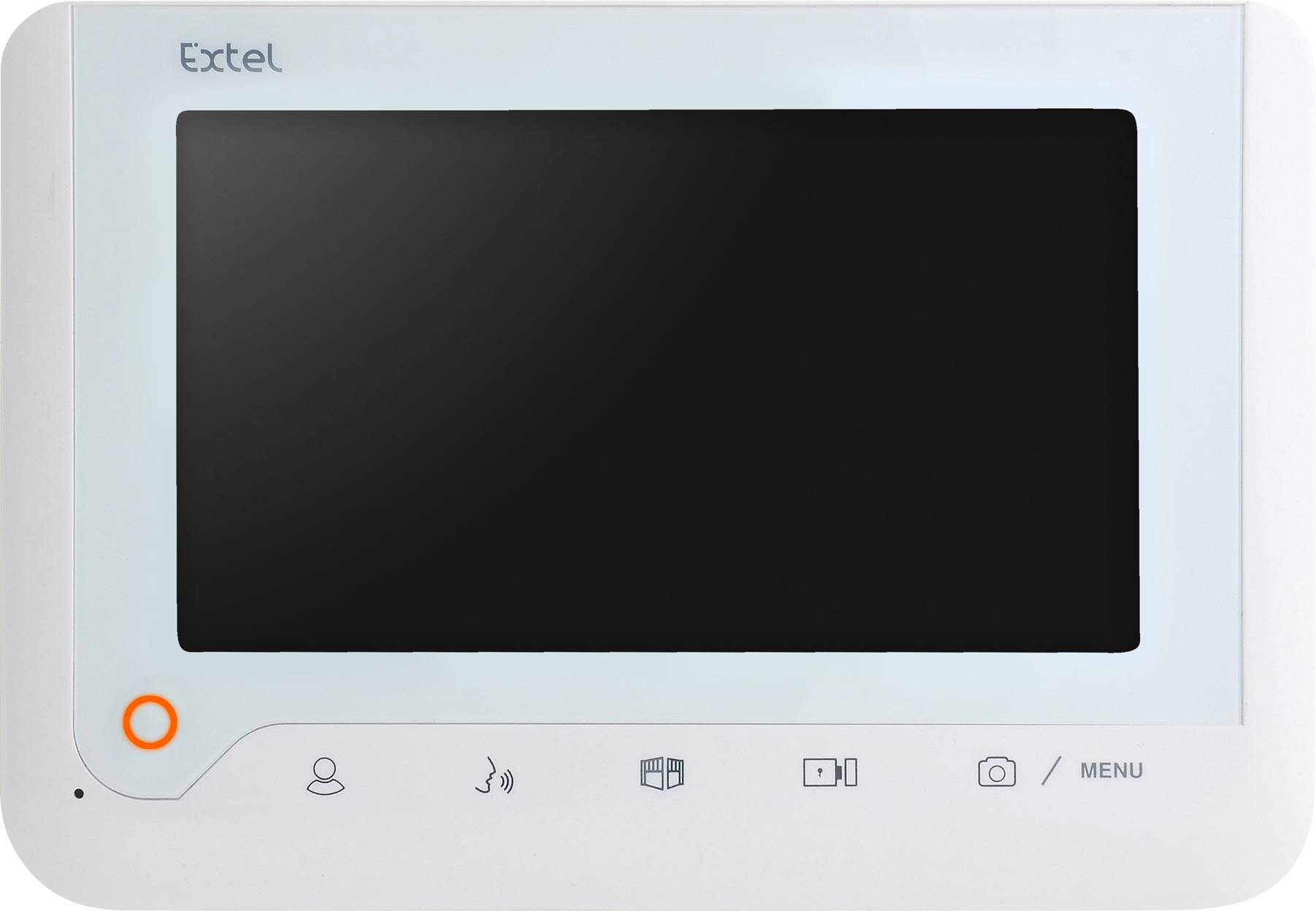 Extel NOVA WHITE Video-Türsprechanlage 2-Draht Komplett-Set 1 Familienhaus Aluminium, Luxweiß