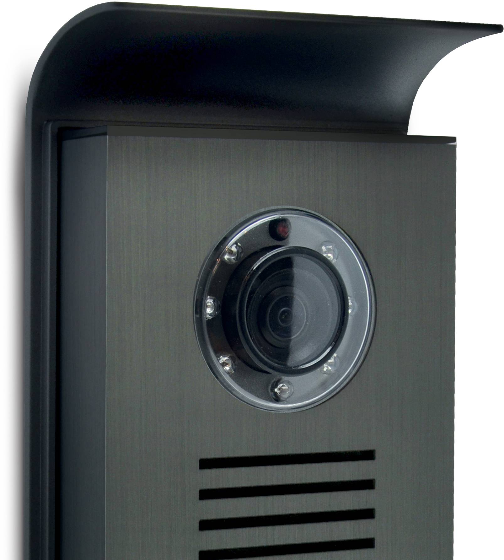 Extel NOVA WHITE Video-Türsprechanlage 2-Draht Komplett-Set 1 Familienhaus Aluminium, Luxweiß