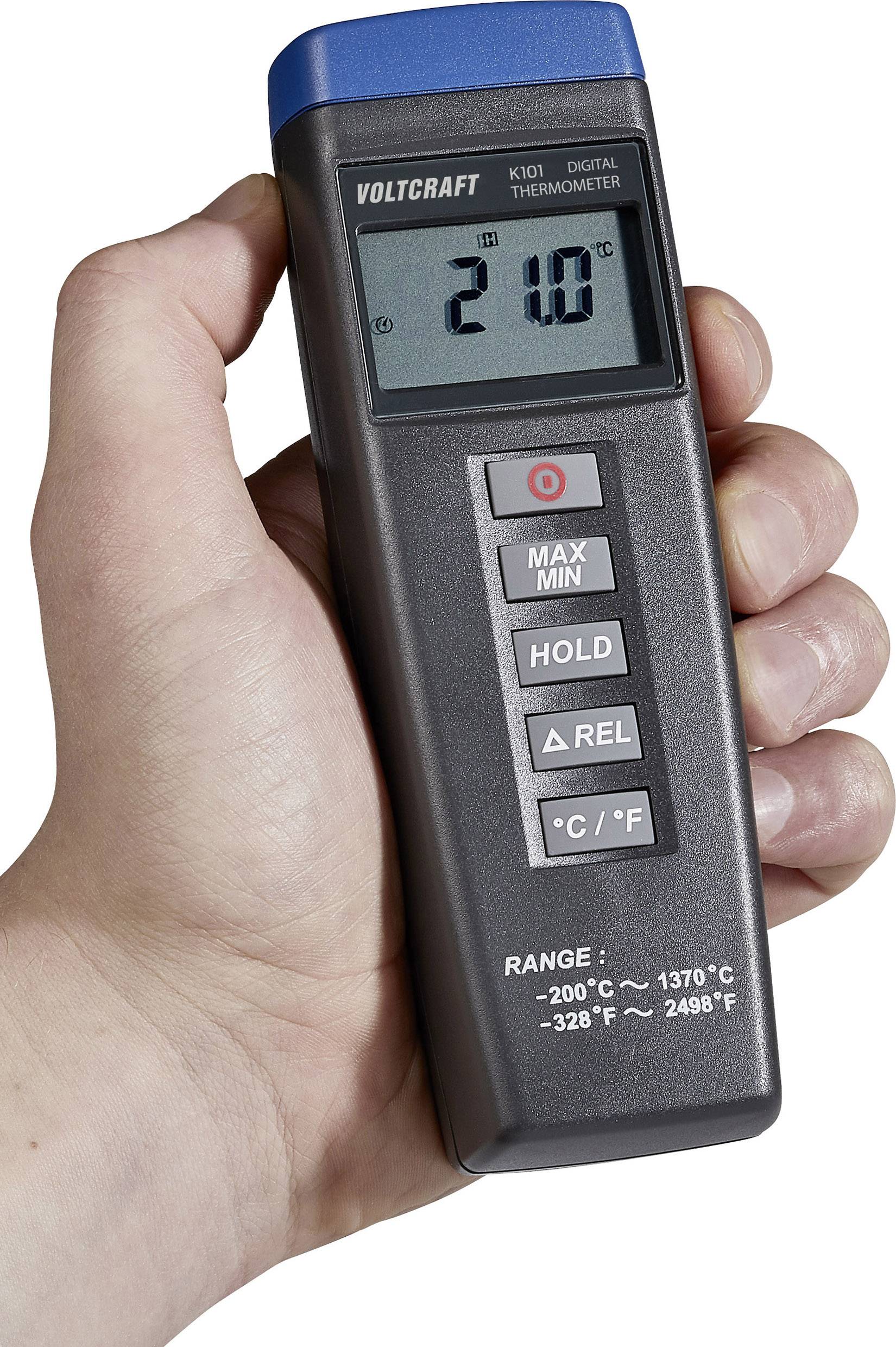 VOLTCRAFT K101 Temperatur-Messgerät -200 - +1370°C Fühler-Typ K