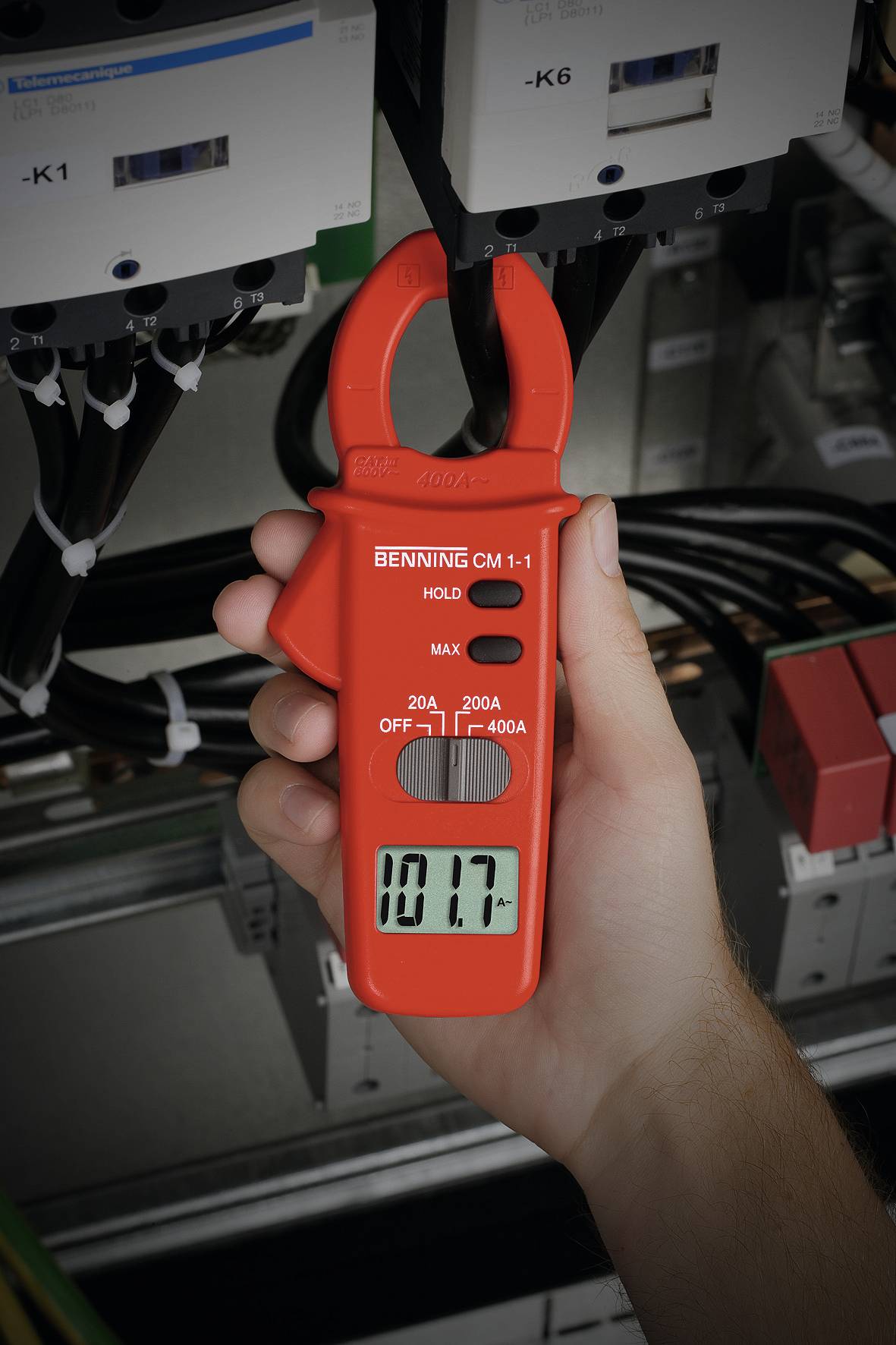 Benning CM 1-1 Stromzange digital CAT III 600V Anzeige (Counts): 2000