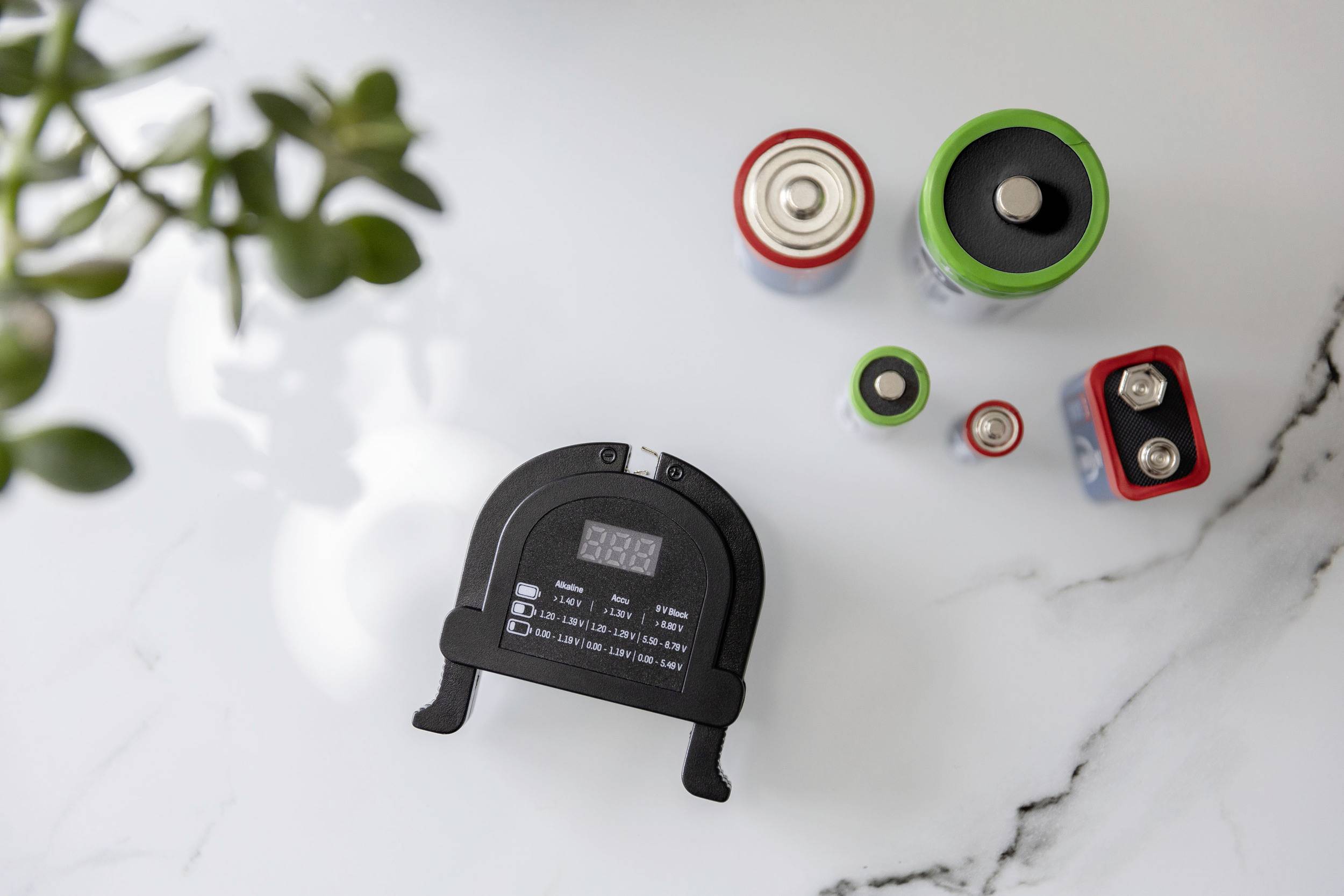 Ansmann Batterietester Check-It Messbereich (Batterietester) 1,2 V, 1,5 V, 3 V, 9 V Akku, Batterie 4000001-510