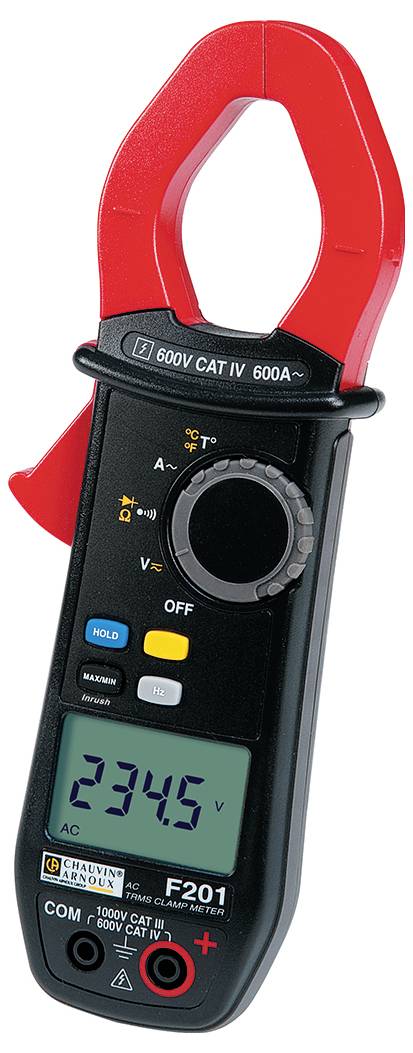 Chauvin Arnoux F201 Stromzange digital CAT III 1000 V, CAT IV 600V Anzeige (Counts): 6000