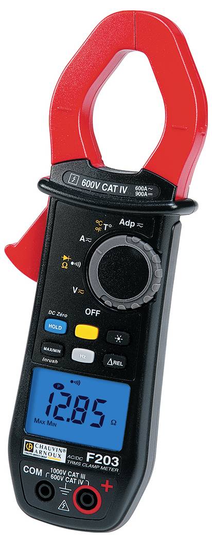 Chauvin Arnoux F203 Stromzange digital CAT III 1000 V, CAT IV 600V Anzeige (Counts): 6000