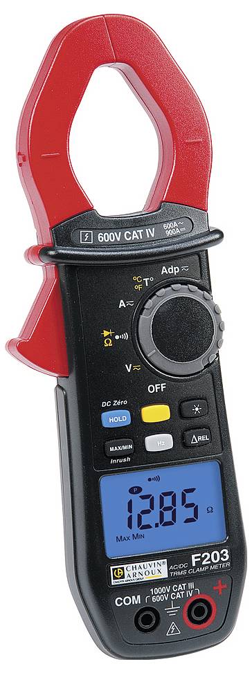 Chauvin Arnoux F203 Stromzange digital CAT III 1000 V, CAT IV 600V Anzeige (Counts): 6000