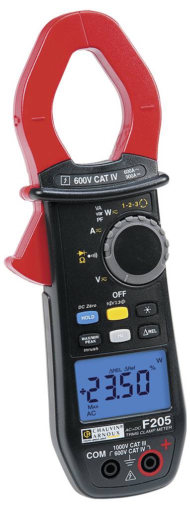 Chauvin Arnoux F205 Stromzange digital CAT III 1000 V, CAT IV 600V Anzeige (Counts): 6000