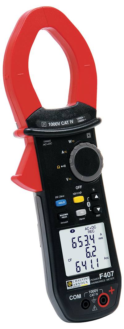 Chauvin Arnoux F407 Stromzange digital Datenlogger CAT IV 1000V Anzeige (Counts): 10000