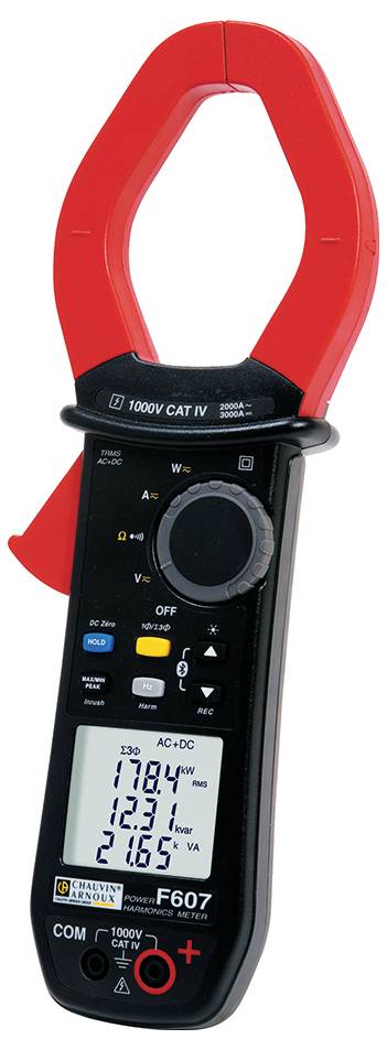 Chauvin Arnoux F607 Stromzange digital Datenlogger CAT IV 1000V Anzeige (Counts): 10000