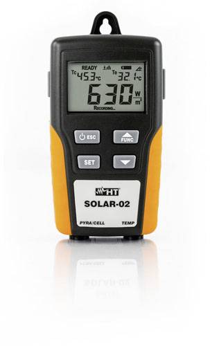 HT Instruments SOLAR-02 Multi-Datenlogger Messgröße Temperatur, Einstrahlungsleistung -20 bis 99.9