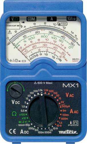 Metrix MX 1 Hand-Multimeter analog CAT III 600 V
