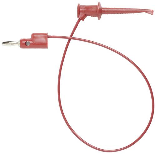 Pomona Electronics 3782-24-2 Messleitung Lamellenstecker 4 mm Abgreifklemmen 0.60 m Rot 1 St.