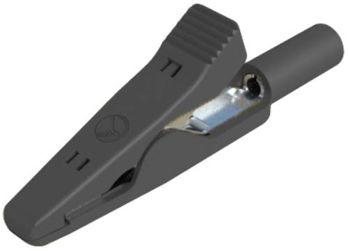 Hirschmann Test & Measurement MA 1 S sw Krokodilklemme Steckanschluss 2 mm Ohne Messkategorie Schwarz