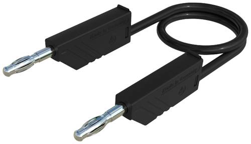 Hirschmann Test & Measurement CO MLN 25/1 Messleitung Lamellenstecker 4 mm Lamellenstecker 4 mm 25.00 cm Schwarz 1 St.