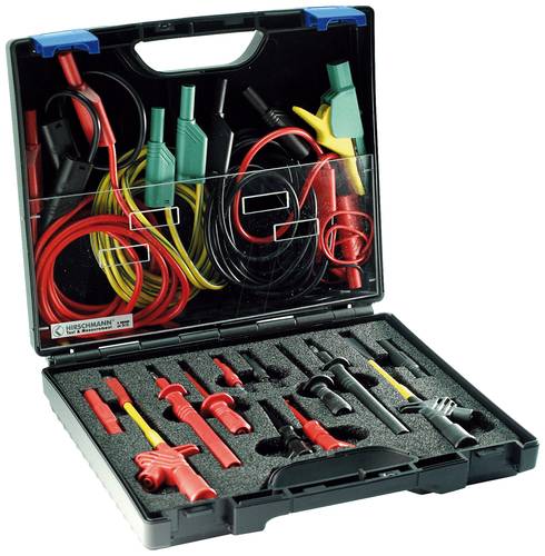 SKS Hirschmann PMS SKS Elektroinstallation Sicherheits-Abgreifklemmen-Set Steckanschluss 4 mm, Steckanschluss 2mm CAT III 1000V