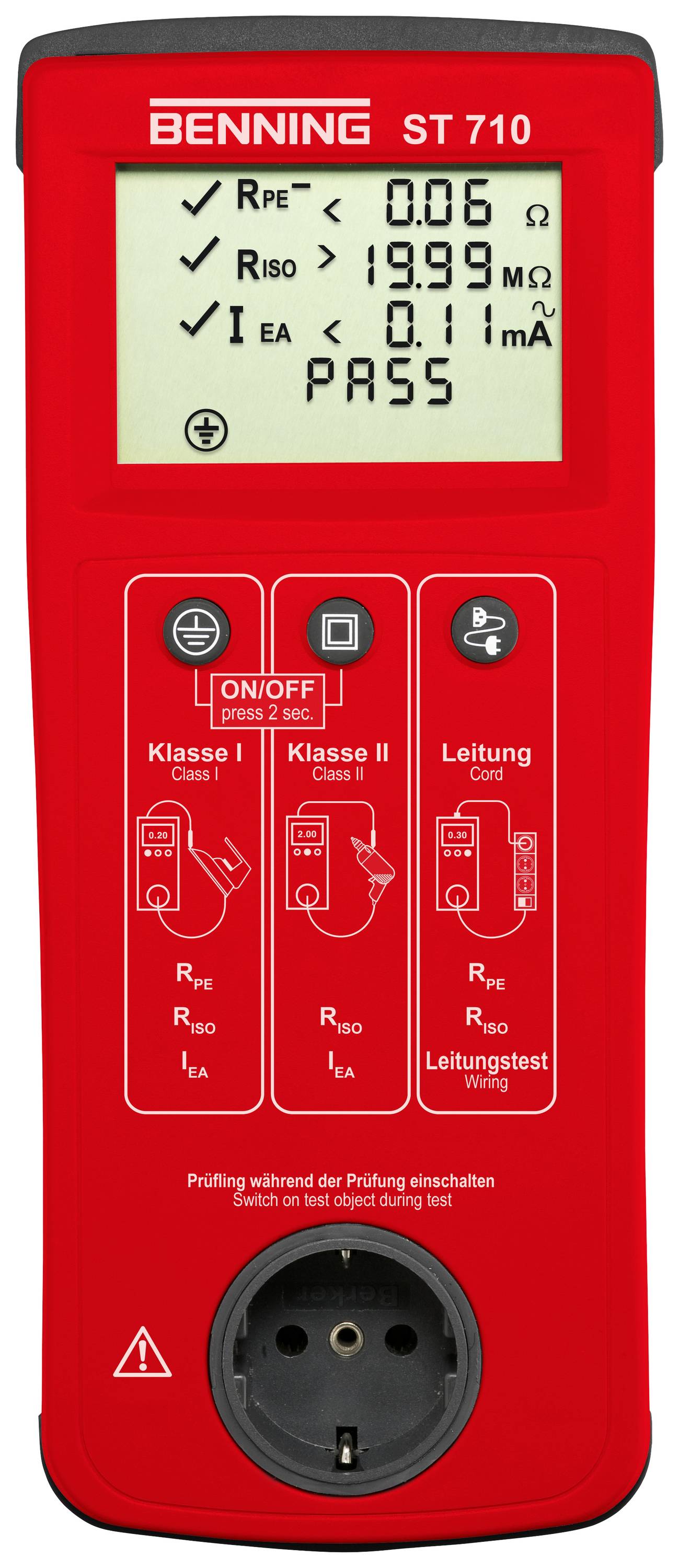 Benning ST 710 Gerätetester VDE-Norm 0701-0702