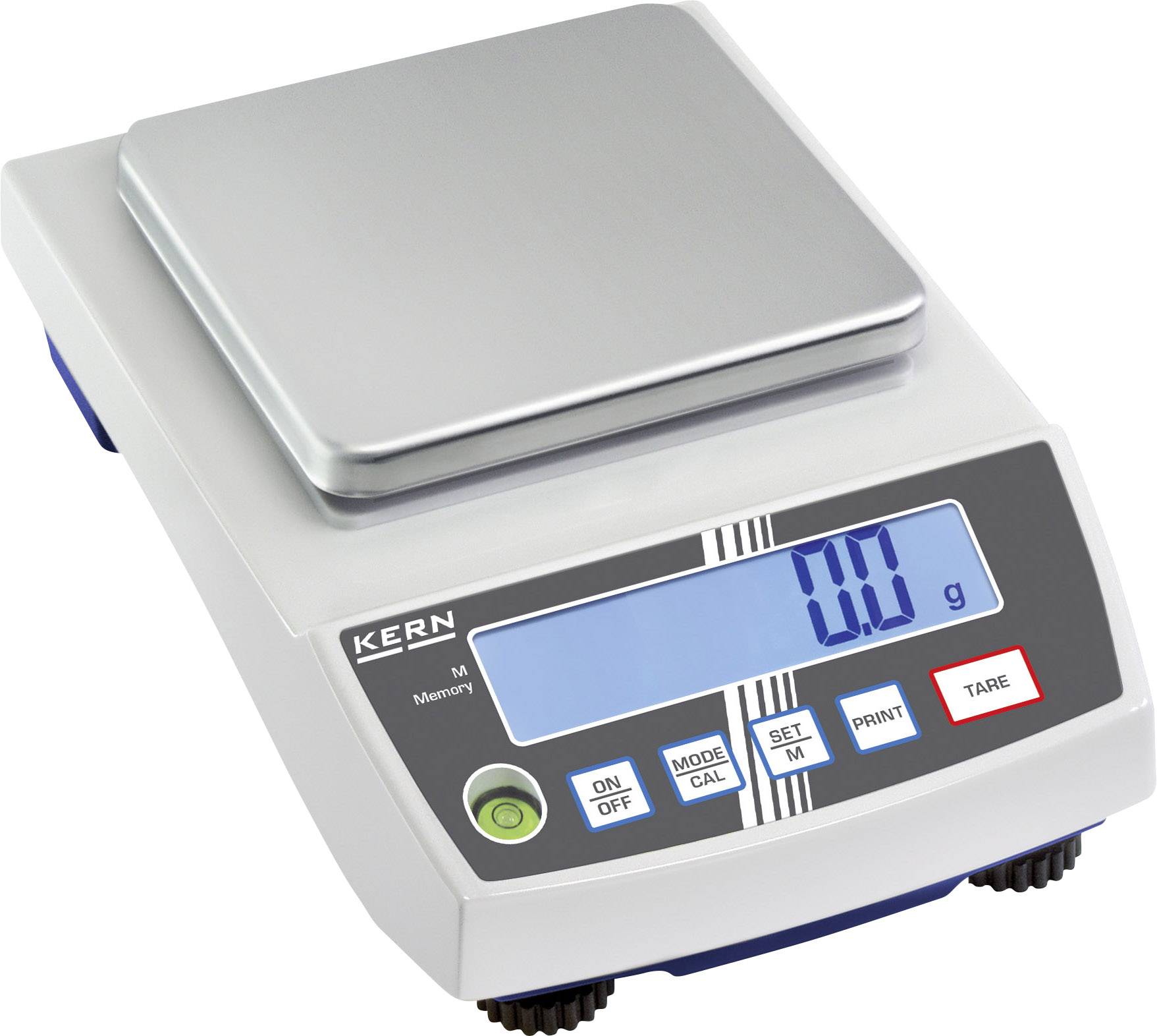 Kern PCB 1000-2 Präzisionswaage Wägebereich (max.) 1kg Ablesbarkeit 0.01g netzbetrieben, batteriebetrieben, akkubetrieben Silber