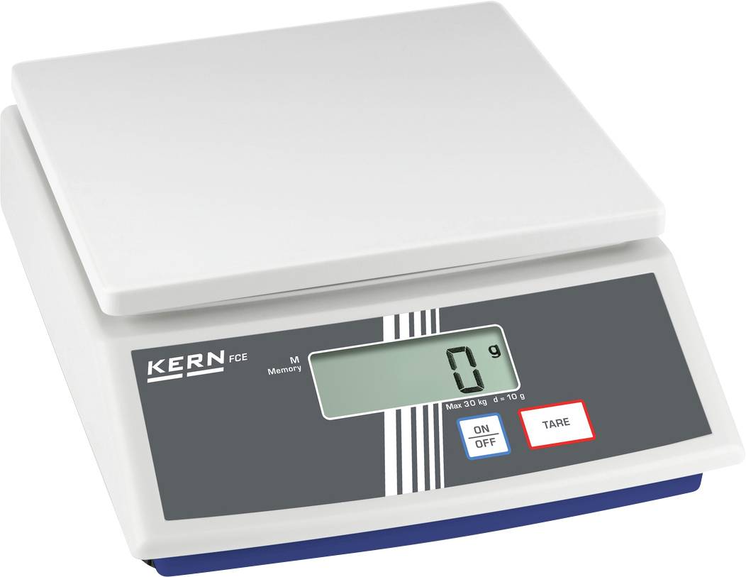 Elektronische Waage mit digitalem Display zeigt '0 g'. Tasten für Ein/Aus und Tara sind sichtbar. Geeignet für genaue Gewichtsmessungen.