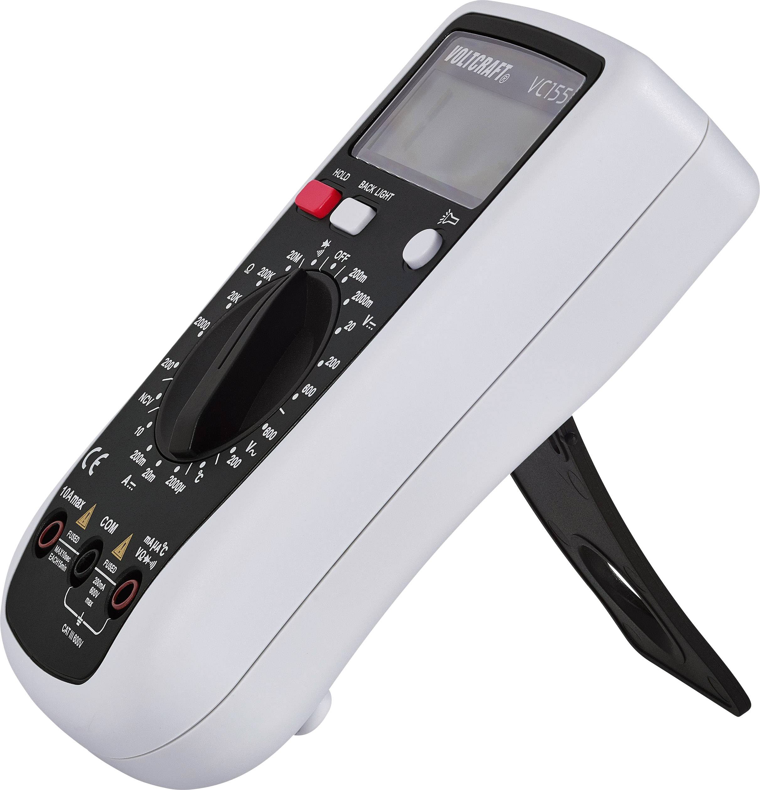 VOLTCRAFT VC155 Hand-Multimeter digital CAT III 600V Anzeige (Counts): 2000