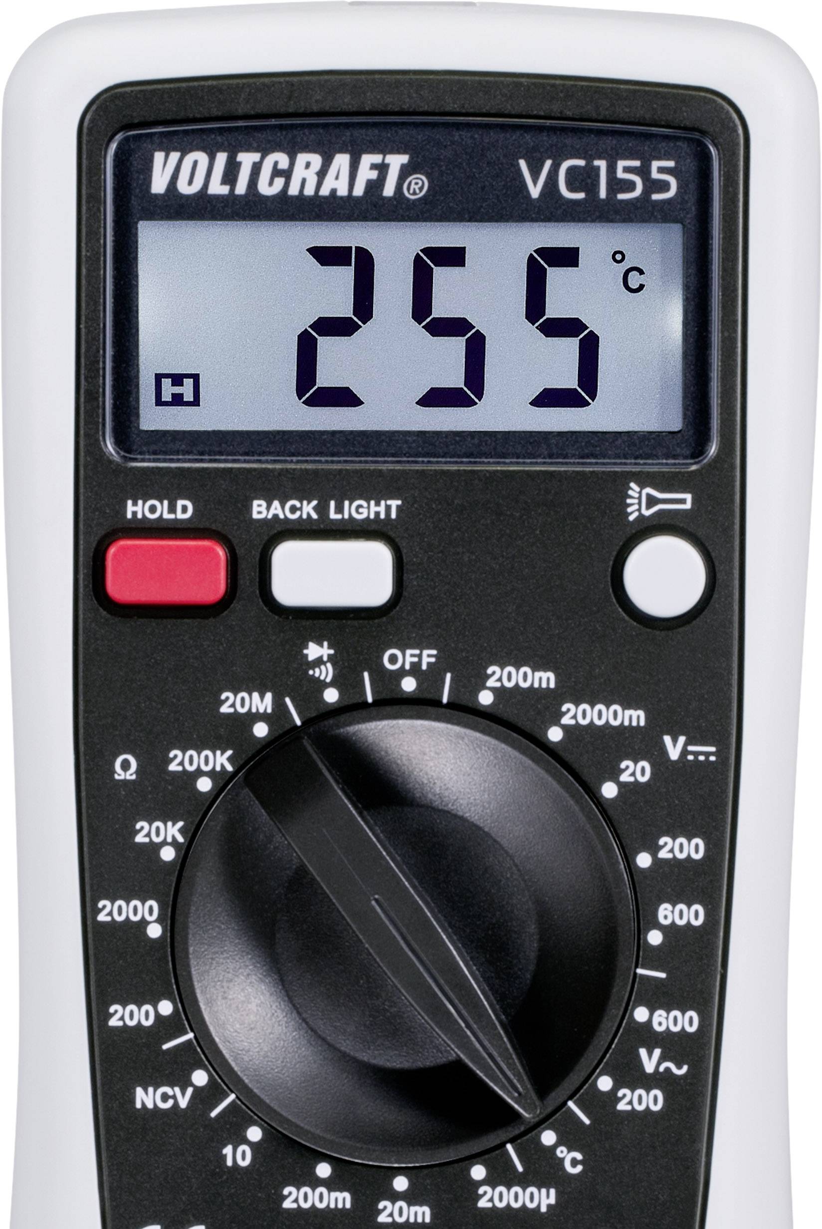 VOLTCRAFT VC155 Hand-Multimeter digital CAT III 600V Anzeige (Counts): 2000