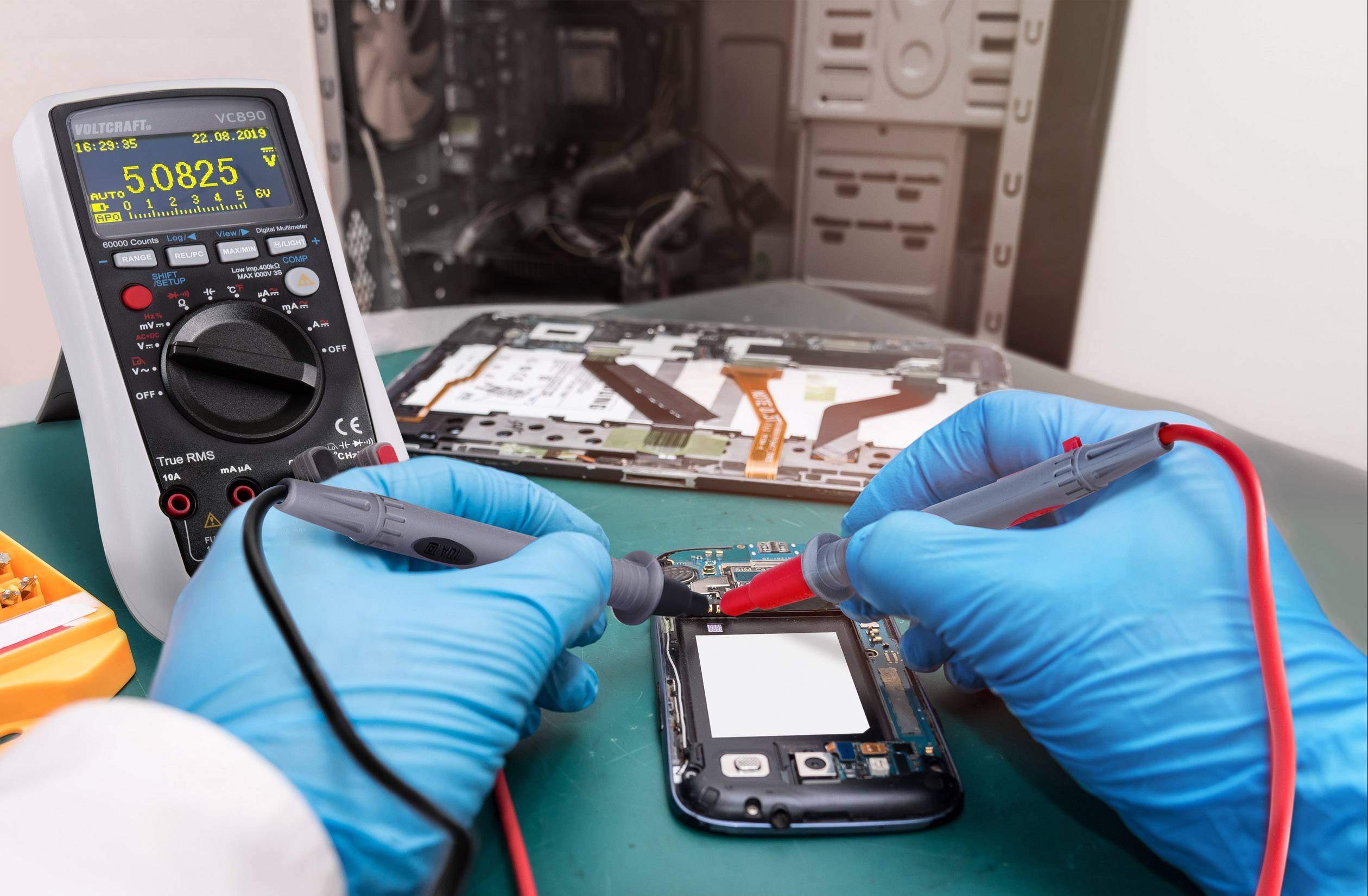 VOLTCRAFT VC890 OLED Hand-Multimeter digital OLED-Display, Datenlogger CAT III 1000 V, CAT IV 600V Anzeige (Counts): 60000