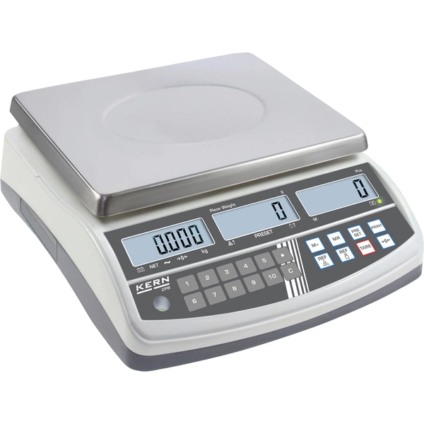 Kern CPB 30K0.5N-SR Zählwaage Wägebereich (max.) 30 kg Ablesbarkeit 0.5 g netzbetrieben Silber Kern CPB 30K0.5N-SR Zählwaage Wägebereich (max.) 30 kg Ablesbarkeit 0.5 g netzbetrieben Silber