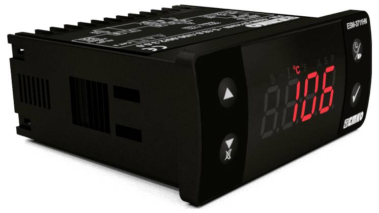 Emko ESM-3711-HN.5.12.0.1/00.00/1.2.0.0 2-Punkt-Regler Temperaturregler PTC -50 bis 130°C Relais 16A (L x B x H) 65 x 76 x 35mm