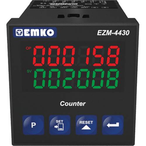 Emko EZM-4430.2.00.0.1/00.00/0.0.0.0 EZM-4430.2.00.0.1/00.00/0.0.0.0 6-stelliger Vorwahlzähler mit