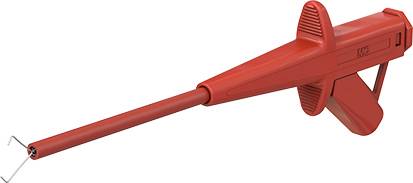 Stäubli SKPS4 RT Sicherheits-Abgreifklemme Steckanschluss 4mm CAT II 1000V Rot