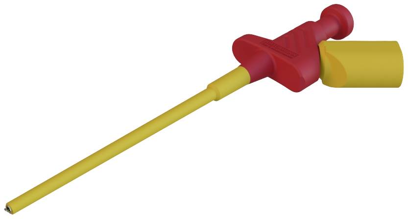 SKS Hirschmann KLEPS 250 rt Sicherheits-Abgreifklemme Steckanschluss 4 mm CAT II 300 V Rot