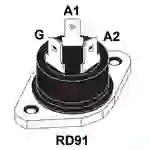 STMicroelectronics BTA40-600B Thyristor (SCR) - TRIAC RD91 40 A 600 V STMicroelectronics BTA40-600B Thyristor (SCR) - TRIAC RD91 40 A 600 V