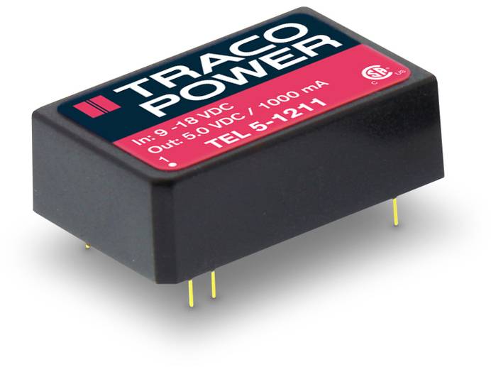 TracoPower TEL 5-2412 DC/DC-Wandler, Print 24 V/DC 12 V/DC 500 mA 6 W Anzahl Ausgänge: 1 x Inhalt 1
