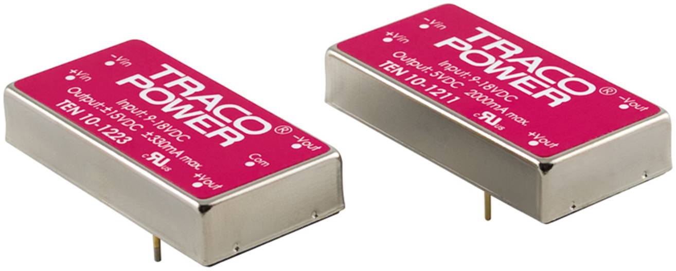 TracoPower TEN 10-1215 DC/DC-Wandler, Print 12 V/DC 24 V/DC 415 mA 10 W Anzahl Ausgänge: 1 x Inhalt