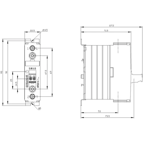 Siemens 3RF2310-1AA02 Halbleiterschütz Nullspannungsschaltend 1 Schließer 10.5A 1St. Siemens 3RF2310-1AA02 Halbleiterschütz Nullspannungsschaltend 1 Schließer 10.5A 1St.