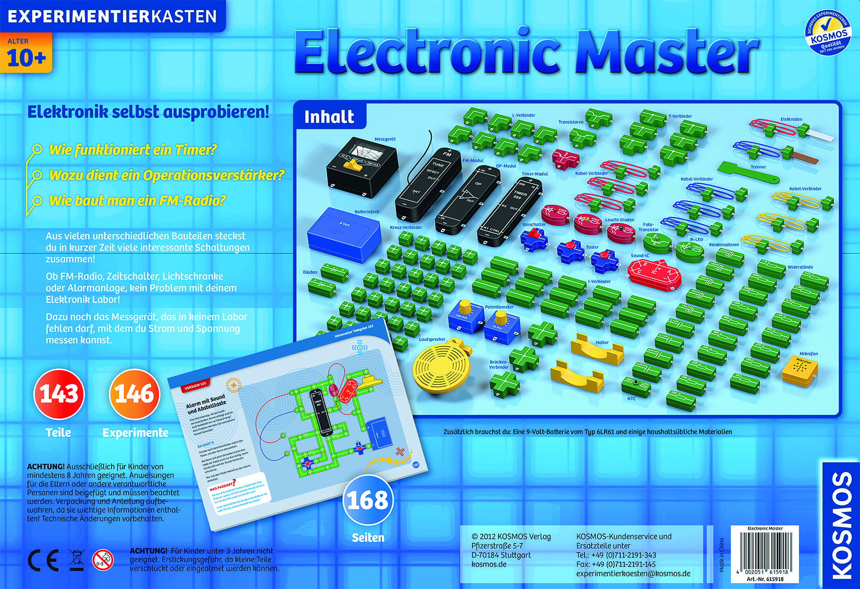 Kosmos 615918 Electronic Master Elektronik Experimentierkasten ab 10 Jahre