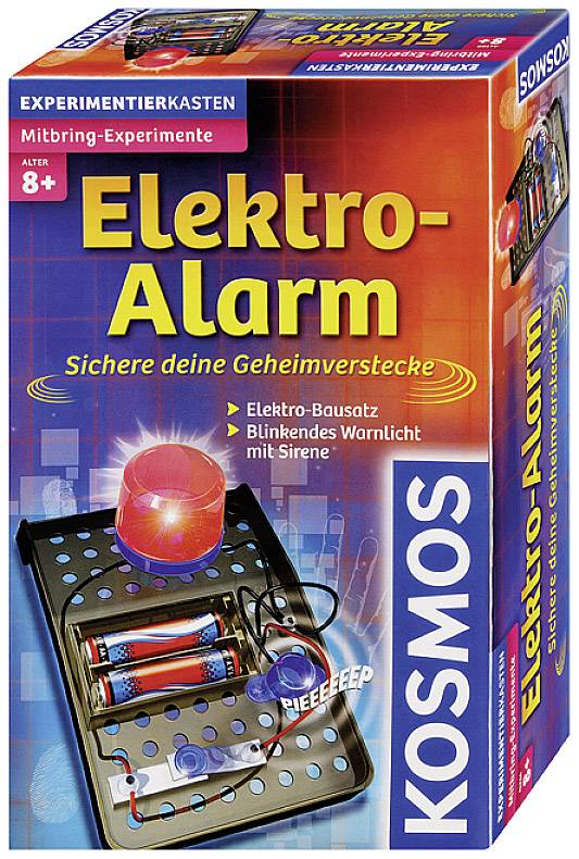 Kosmos 659172 Mitbring-Experimente Elektro-Alarmanlage Elektronik, Sound & Light Experimentierkasten ab 8 Jahre