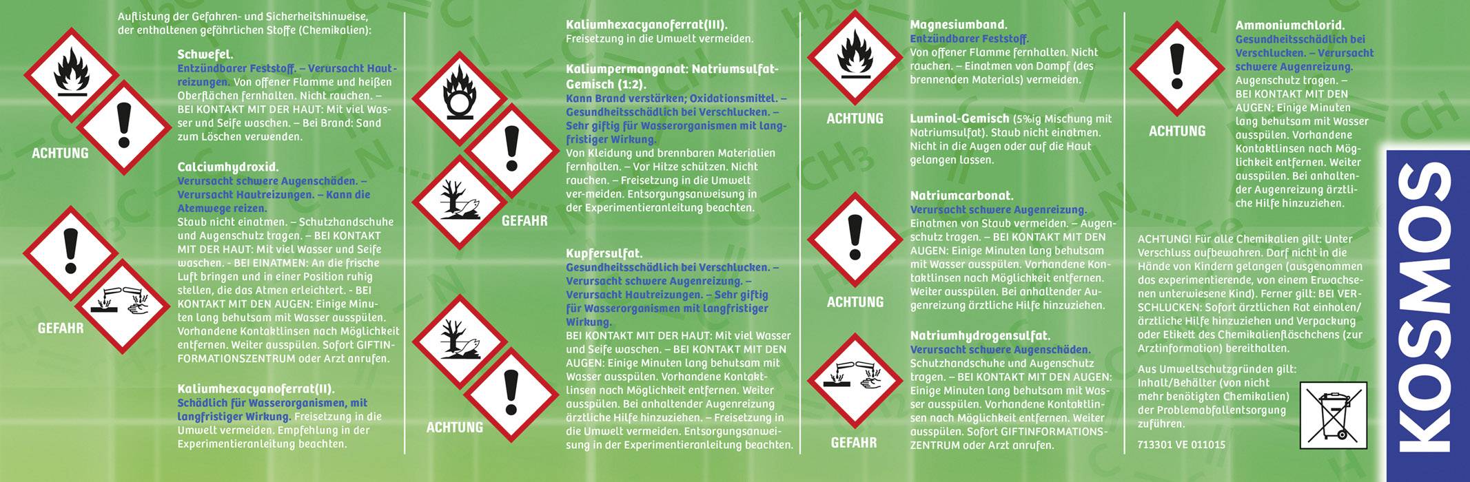 Kosmos Chemielabor C2000 640125 Experimentierkasten ab 11 Jahre