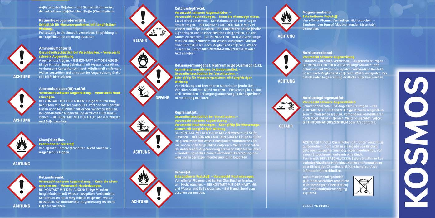 Kosmos Chemielabor C3000 640132 Experimentierkasten ab 12 Jahre