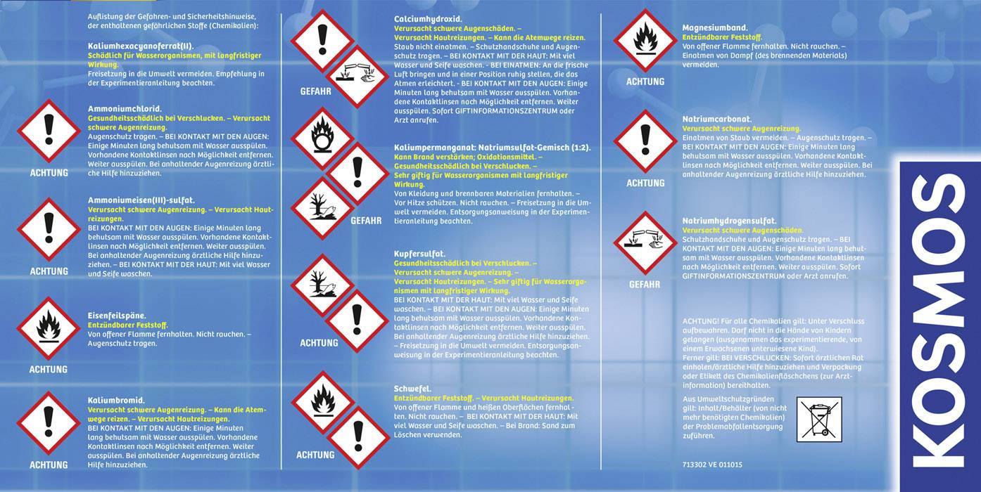 Kosmos Chemielabor C3000 640132 Experimentierkasten ab 12 Jahre