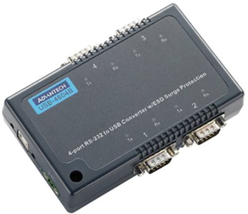 Advantech USB-4604B-AE Schnittstellen-Wandler RS-232, USB Anzahl Ausgänge: 4 x 12 V/DC, 24 V/DC, 48