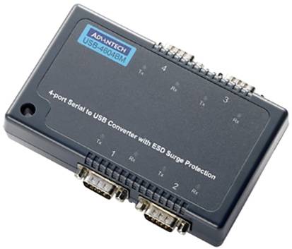 Advantech USB-4604BM-AE Schnittstellen-Wandler RS-232, RS-422, RS-485, USB Anzahl Ausgänge: 4 x 12 V/DC, 24 V/DC, 48 V/DC