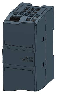 Ein dunkelgraues elektronisches Modul mit mehreren Steckplätzen auf der Oberseite, mit glatter, rechteckiger Bauform.