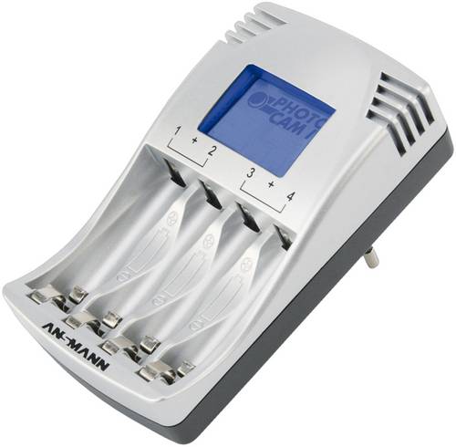 Ansmann Photocam IV Rundzellen-Ladegerät NiCd, NiMH Micro (AAA), Mignon (AA)