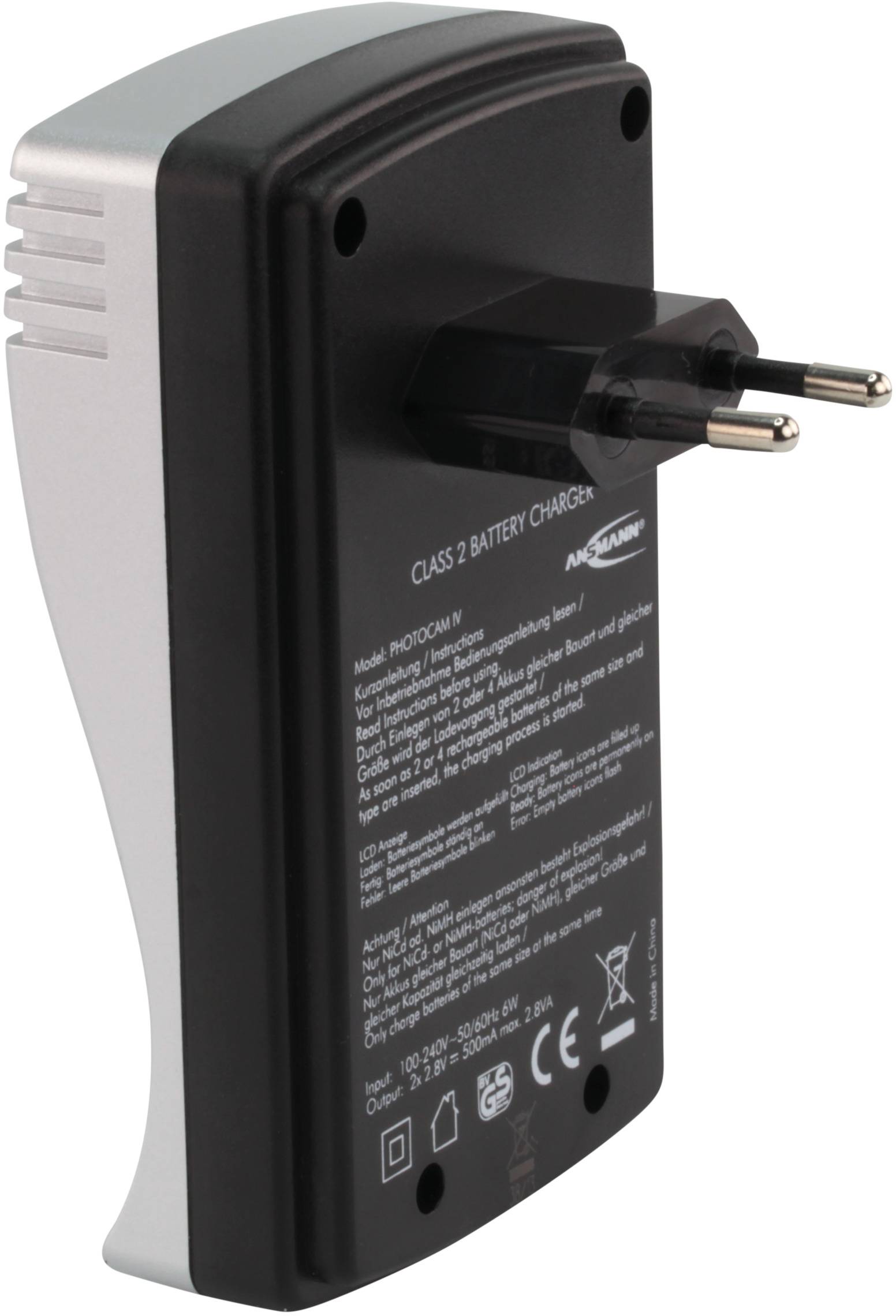 Ansmann Photocam IV Rundzellen-Ladegerät NiCd, NiMH Micro (AAA), Mignon (AA)