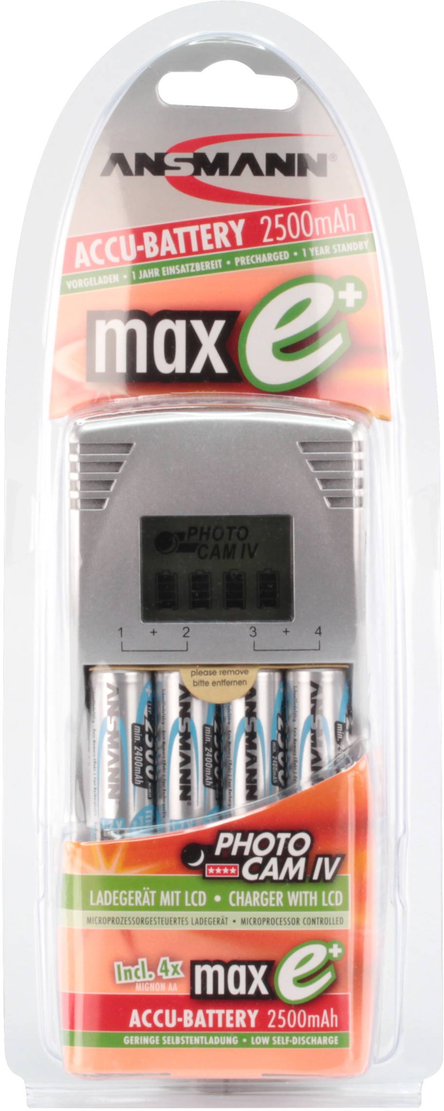 Ansmann Photocam IV Rundzellen-Ladegerät NiCd, NiMH Micro (AAA), Mignon (AA)