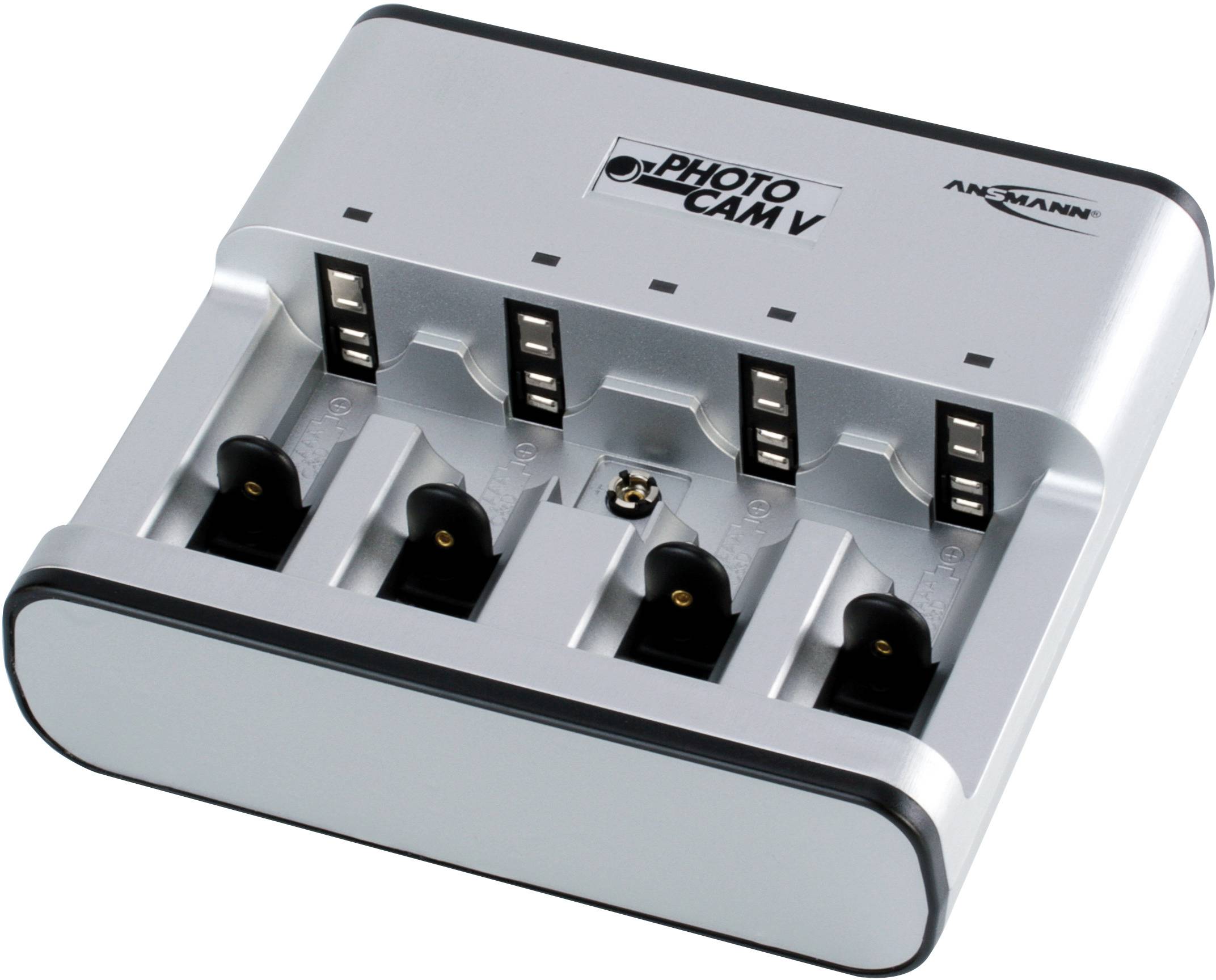 Ansmann Photocam V Rundzellen-Ladegerät NiCd, NiMH Micro (AAA), Mignon (AA), Baby (C), Mono (D), 9 V Block