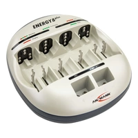 Ansmann Energy 8 plus Rundzellen-Ladegerät NiCd, NiMH Micro (AAA), Mignon (AA), Baby (C), Mono (D), 9V Block Ansmann Energy 8 plus Rundzellen-Ladegerät NiCd, NiMH Micro (AAA), Mignon (AA), Baby (C), Mono (D), 9V Block