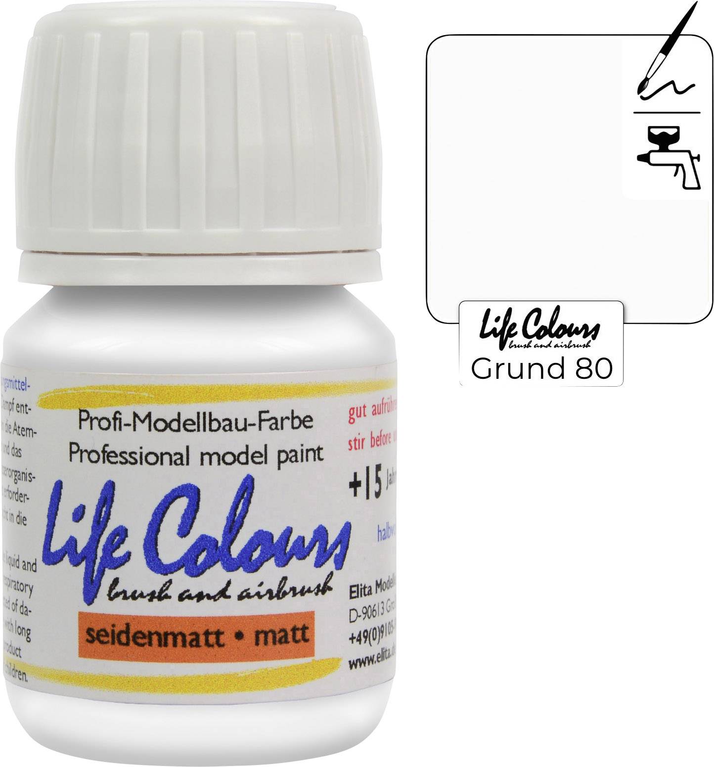 Elita LC000080-015 Modellbau-Farbe Metall 15 ml