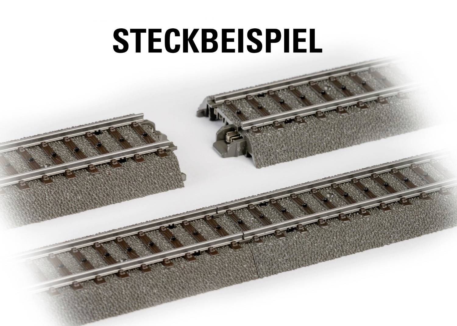 Märklin H0 C-Gleis (mit Bettung) 24912 Gebogenes Gleis 6 St.